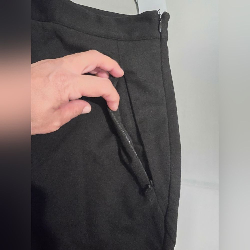 Equipment Dion Midi Pencil Skirt In True Black Size 2 - Picture 6 of 12